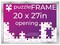 Silver Wood Puzzle Frame Kit with Glue Sheets, Backing, UV Acrylic - Available in 20 Popular Sizes